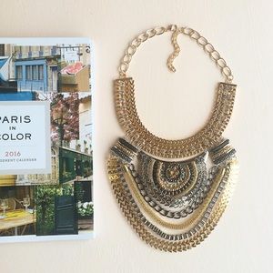 Beautiful Aztec Statement Necklace!
